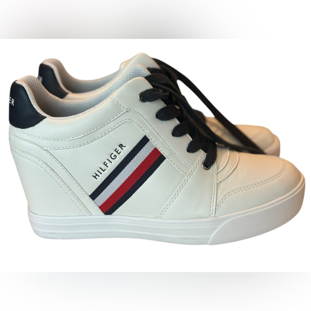 TOMMY HILFIGER | High Top Sneakers | Size 8 - Picture 12 of 16
